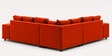 Amanda 6 seater Corner Sofa In Orange Color