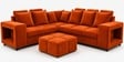 Amanda 6 seater Corner Sofa In Orange Color Amanda 6 seater Corner Sofa In Orange Color