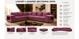 Amanda 6 seater Corner Sofa In Rose Color Amanda 6 seater Corner Sofa In Rose Color