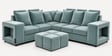 Amanda 6 seater Corner Sofa In Teal Color Amanda 6 seater Corner Sofa In Teal Color