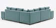 Amanda 6 seater Corner Sofa In Teal Color Amanda 6 seater Corner Sofa In Teal Color