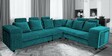 Amanda Fabric 6 Seater Corner Sofa in Turquoise Colour