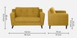 Amanda Fabric 2 Seater Sofa In Camel Yellow Colour