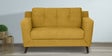 Amanda Fabric 2 Seater Sofa In Camel Yellow Colour