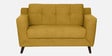 Amanda Fabric 2 Seater Sofa In Camel Yellow Colour