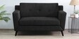 Amanda Fabric 2 Seater Sofa In Charcoal Grey Colour