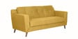 Amanda Fabric 3 Seater Sofa In Camel Yellow Colour