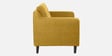 Amanda Fabric 3 Seater Sofa In Camel Yellow Colour
