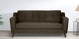 Amanda Fabric 3 Seater Sofa In Chestnut Brown Colour