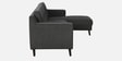 Amanda Fabric LHS Sectional Sofa (3 + Lounger) In Charcoal Grey Colour