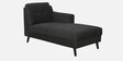 Amanda Fabric LHS Sectional Sofa (3 + Lounger) In Charcoal Grey Colour