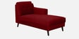Amanda Fabric LHS Sectional Sofa (3 + Lounger) In Garnet Red Colour