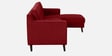 Amanda Fabric LHS Sectional Sofa (3 + Lounger) In Garnet Red Colour