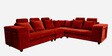 Amanda Fabric LHS Sectional Sofa in Red Colour