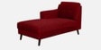 Amanda Fabric RHS Sectional Sofa (3 + Lounger) In Garnet Red Colour