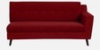 Amanda Fabric RHS Sectional Sofa (3 + Lounger) In Garnet Red Colour
