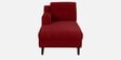 Amanda Fabric RHS Sectional Sofa (3 + Lounger) In Garnet Red Colour