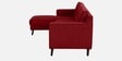 Amanda Fabric RHS Sectional Sofa (3 + Lounger) In Garnet Red Colour
