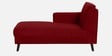 Amanda Fabric RHS Sectional Sofa (3 + Lounger) In Garnet Red Colour