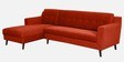 Amanda Fabric RHS Sectional Sofa (3 + Lounger) In Rust Colour