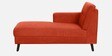 Amanda Fabric RHS Sectional Sofa (3 + Lounger) In Rust Colour