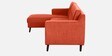 Amanda Fabric RHS Sectional Sofa (3 + Lounger) In Rust Colour
