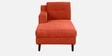 Amanda Fabric RHS Sectional Sofa (3 + Lounger) In Rust Colour