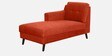 Amanda Fabric RHS Sectional Sofa (3 + Lounger) In Rust Colour