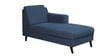 Amanda Fabric LHS Sectional Sofa (3 + Lounger) In Navy Blue Colour