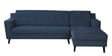 Amanda Fabric LHS Sectional Sofa (3 + Lounger) In Navy Blue Colour