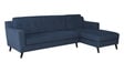 Amanda Fabric LHS Sectional Sofa (3 + Lounger) In Navy Blue Colour