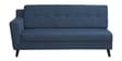 Amanda Fabric LHS Sectional Sofa (3 + Lounger) In Navy Blue Colour