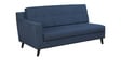 Amanda Fabric LHS Sectional Sofa (3 + Lounger) In Navy Blue Colour