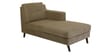 Amanda Fabric LHS Sectional Sofa (3 + Lounger) In Sandy Brown Colour