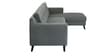 Amanda Fabric LHS Sectional Sofa (3 + Lounger) In Steel Grey Colour