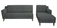 Amanda Fabric LHS Sectional Sofa (3 + Lounger) In Steel Grey Colour