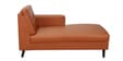 Amanda Leatherette LHS Sectional Sofa (3 + Lounger) In Tan Colour