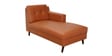 Amanda Leatherette LHS Sectional Sofa (3 + Lounger) In Tan Colour
