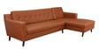 Amanda Leatherette LHS Sectional Sofa (3 + Lounger) In Tan Colour