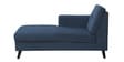 Amanda Fabric RHS Sectional Sofa (3 + Lounger) in Navy Blue Colour