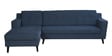 Amanda Fabric RHS Sectional Sofa (3 + Lounger) in Navy Blue Colour