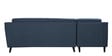 Amanda Fabric RHS Sectional Sofa (3 + Lounger) in Navy Blue Colour