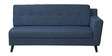 Amanda Fabric RHS Sectional Sofa (3 + Lounger) in Navy Blue Colour