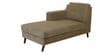 Amanda Fabric RHS Sectional Sofa (3 + Lounger) in Sandy Brown Colour