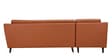 Amanda Leatherette RHS Sectional Sofa (3 + Lounger) in Tan Colour