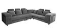 Amanda Fabric 6 Seater Corner Sofa in Light Grey Colour