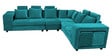 Amanda Fabric 6 Seater Corner Sofa in Turquoise Colour