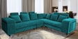 Amanda Fabric 6 Seater Corner Sofa in Turquoise Colour