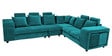 Amanda Fabric 6 Seater Corner Sofa in Turquoise Colour