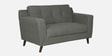 Amanda Velvet 2 Seater Sofa In Grey Colour
